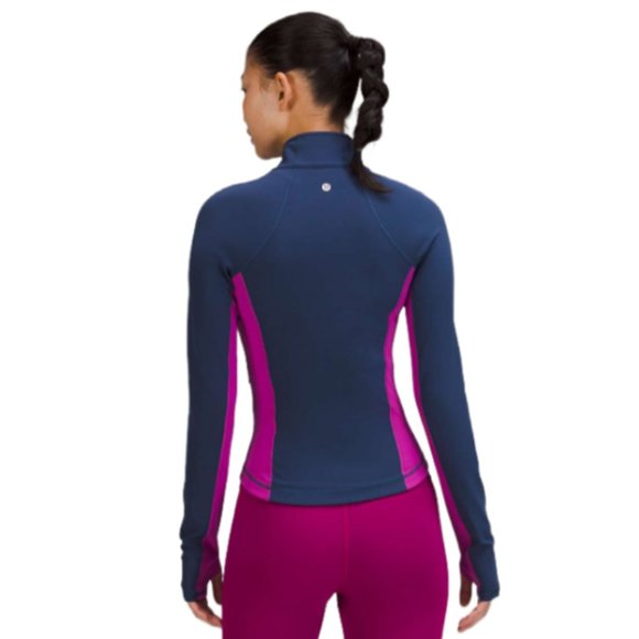 Lululemon Throwback Shape Jacket Mineral Blue/Vivid Plum - Picture 2 of 16